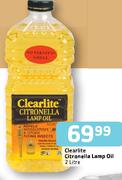 Clealite Citronella Lamp Oil-2ltr