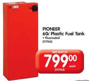 Pioneer 60Ltr Flourinated Plastic Fuel Tank-Each