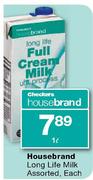 Housebrand Long Life Milk Assorted-1ltr Each