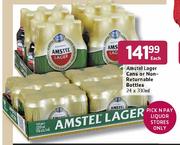 Amstel Lager Cans Or Non Returnable Bottles - 24 x 330ml Each