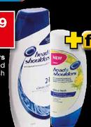 Head & Shoulders Shampoo Assorted-400ml Each