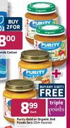 Purity Gold Or Organic 2nd Foods Jars Assorted-125ml Each