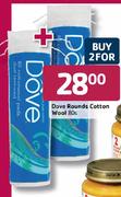Dove Rounds Cotton Wool-2x80's