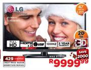 LG 3D Full HD LED TV-47"