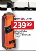 Johnnie Walker Black Label 12-Year Old Whisky-750ml