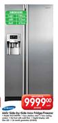 Samsung Side-By-Side Inox Fridge/Freezer (RS21HDTPN)-660l Each