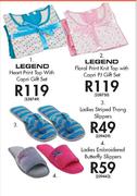 Legend Heart Print Top With Capri Gift Set
