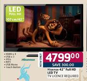 Hisense Full HD LED TV-42"(107cm)