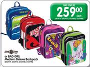 Bad Girl Medium Deluxe Backpack-Each