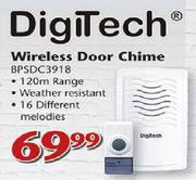 Digitech Wireless Door Chime-BPSDC3918