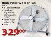 Elements High Velocity Floor Fan