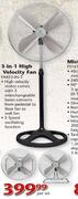 3-In-1 High Velocity Fan-Per Set 