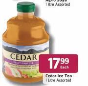 Cedar Ice Tea Assorted-1Ltr