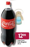Coke Coca Cola Regular - 2 Ltr