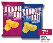 Willards Crinkle Cut Potato Chips - 125gm Each