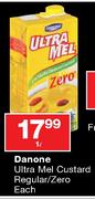 Danone Ultra Mel Custard Regular/Zero-1L Each