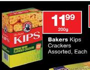 Bakers Kips Crackers Assorted-200g Each