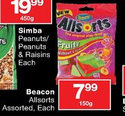 Beacon Allsorts Assorted-150g Each