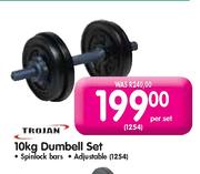 Trojan Dumbell Set-10kg Per Set