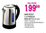 Logik Select Stainless Steel Kettle-1.7Ltr