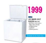KIC White Chest Freezer-207Ltr