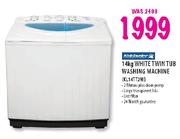 Kelvinator White Twin Tub Washing Machine-14kg
