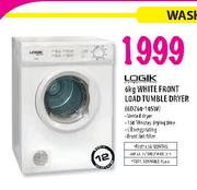 Logik White Front Load Tumble Dryer-6Kg