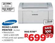 Samsung Mono Laser Printer(MLZ160)