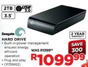 Seagate Hard Drive-2TB