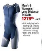 ZXU Men's & Women's Long Distance Tri Suits-Each