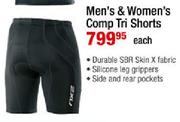 ZXU Men's & Women's Comp Tri Shorts-Each
