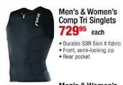 ZXU Men's & Women's Comp Tri Singlets-Each