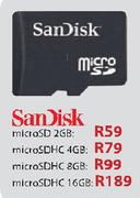 SanDisk microSDHC-4GB