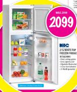 KIC White Top Freezer Fridge-215ltr