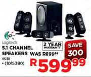 Logitech 5.1 Channel Speakers-X530