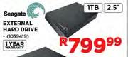 Seagate External Hard Drive-1TB