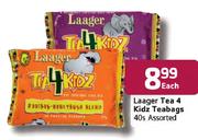 Laager Tea 4 Kidz Teabags Assorted-40's Each