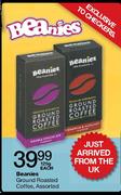 Beanies Ground Roasted Coffee Assorted-125g Each