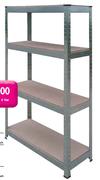 Geelong 4 Tier Shelf Unit(350Kg)-Each