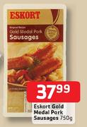 Eskort Gold Medal Pork Sausages-750g