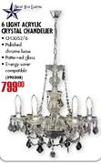 Acrylic Crystal Chandelier-6 Light