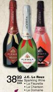 J.C. Le Roux Sparkling Wine La Chanson-750ml Each