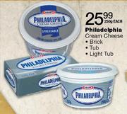 Philadelphia Cream Cheese Tub-250gm Each