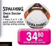 Spalding Deca Soccer Ball-Each