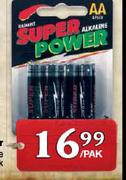 Super Power Alkallbatterye-4-Pak