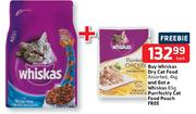 Whiskas Dry Cat Food Assorted-4Kg + Free Whiskas 85g Purrfectly Cat Food Pouch-Each