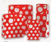 Gift Bag with White and Red Dots Bottle-Elk
