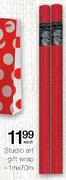 Studio Art Gift Wrap-1x70m Each