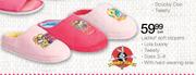 Ladies' Soft Slippers Sizes 3-8-Per Pair