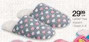 Ladies' Muji Slippers Size 3-8-Per Pair